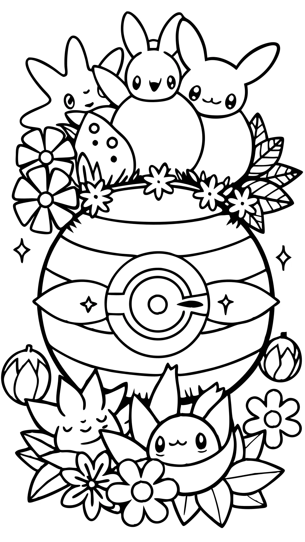 coloriages pokemon pokeball